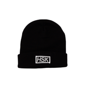 HSK Black Rib Beanie
